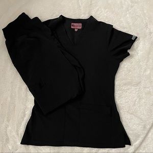Med Couture Black Scrub Set